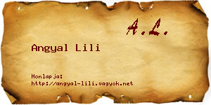 Angyal Lili névjegykártya